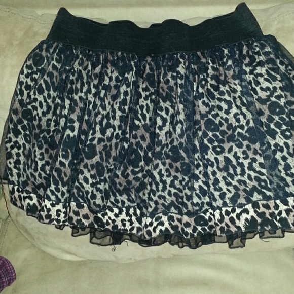 Cheetah print tutu skirt
