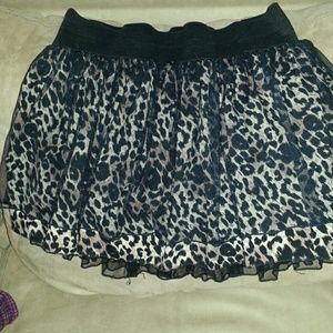 Cheetah print tutu skirt