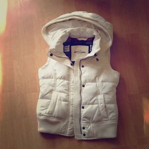 White Puffy Vest