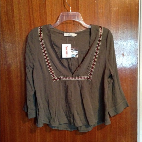 Olive Green Blouse