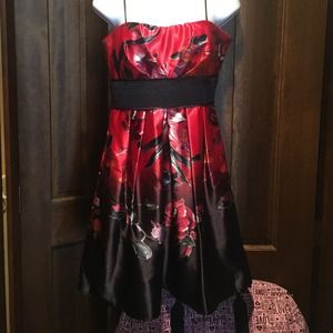 Speechless Red Adj. Spaghetti strap dress Junior11