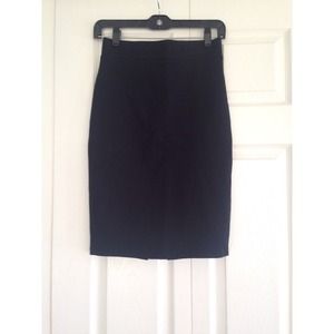 Black pencil skirt
