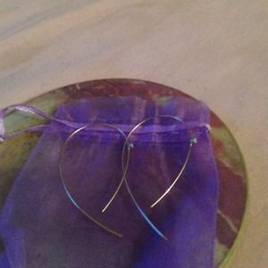 Lana by Lana upside down earrings in 14k gold.