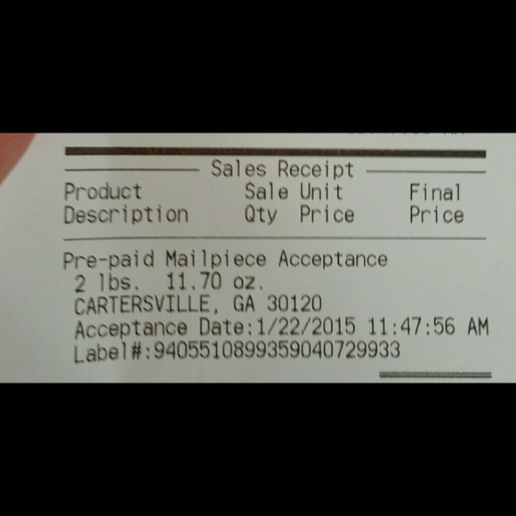 Tracking # - Picture 2 of 2