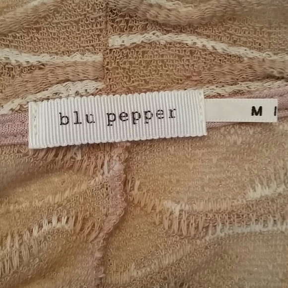 Blu Pepper Size Medium Neutral Cardigan - Picture 3 of 4