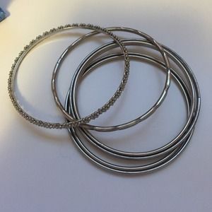 Silver bangles
