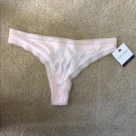 Calvin Klein pink thong