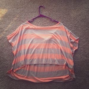 High low crop top