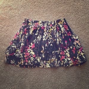 Abstract cheetah print skirt