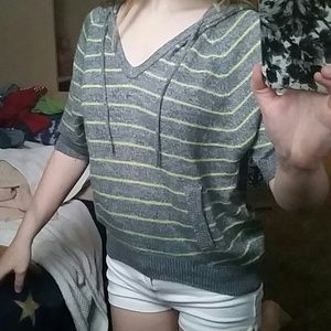 Hooded sweater shirt