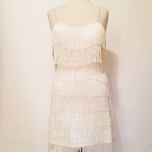 DEB Tiered Fringe Dress