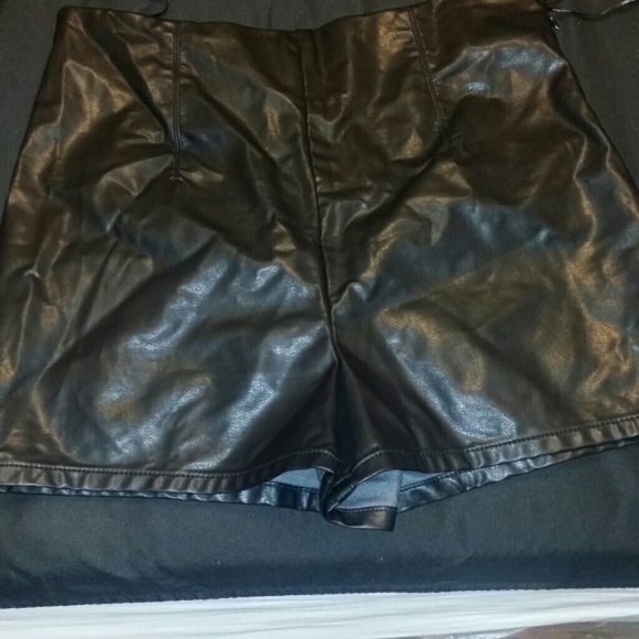 Faux leather Forever 21 shorts