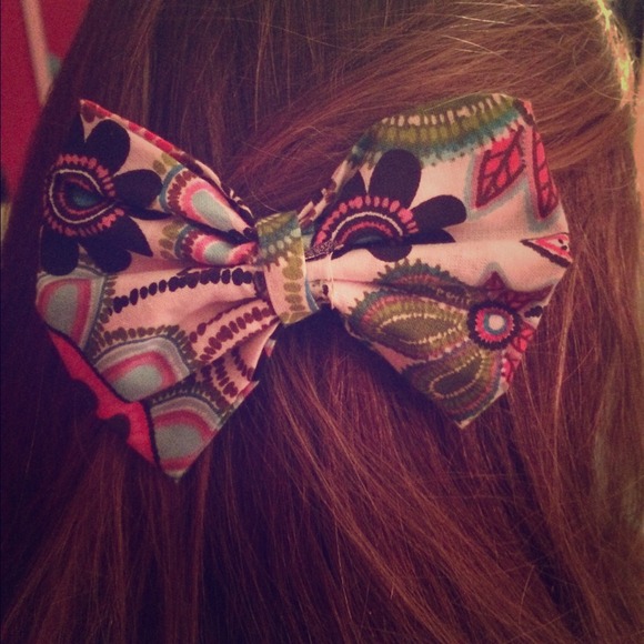 Floral hair bow