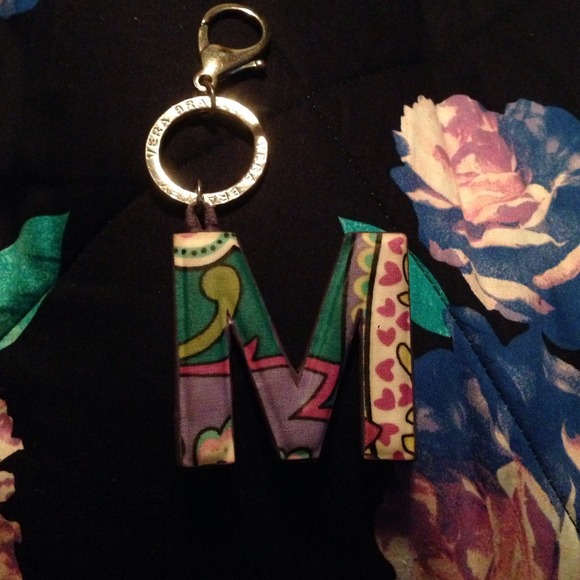 Vera Bradley "M" keychain