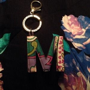 Vera Bradley "M" keychain