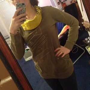 Burton army green snowboard sweatshirt