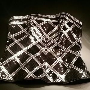 White House Black Market sequin bustier. Sz 4