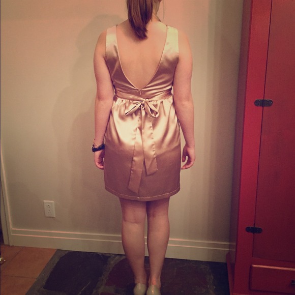 gold dress