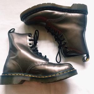 Metallic Doc Martens (barely worn)