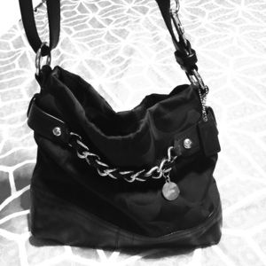 Gorgeous black COACH bag.
