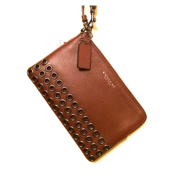 Authentic Brown Coach Wristlet