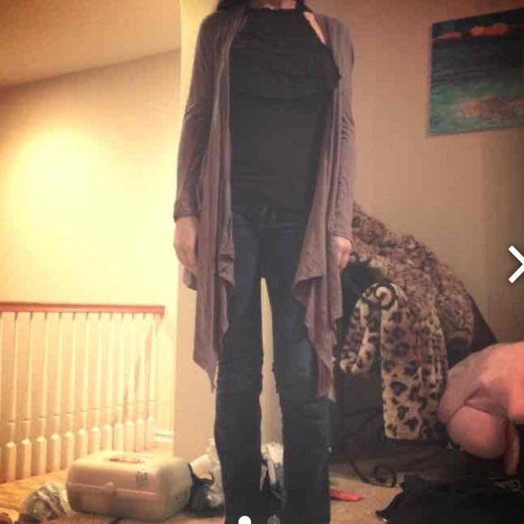Cardigan and black top set