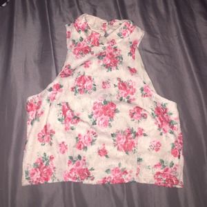 Flower crop top