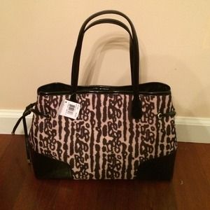 Authentic Leopard Print Coach Bag