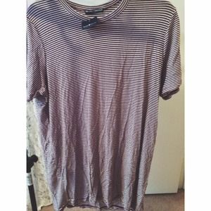 luana maroon and white t-shirt dress