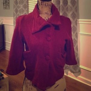 ✂20%OFF✂️Anthropology 100% Lambswool jacket