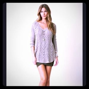 Free People Cross My Heart sweater.