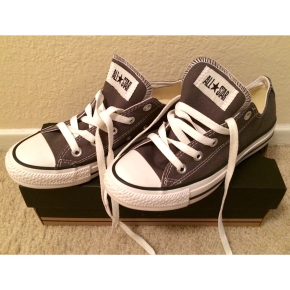 Converse All Star Low Top Chucks-Charcoal