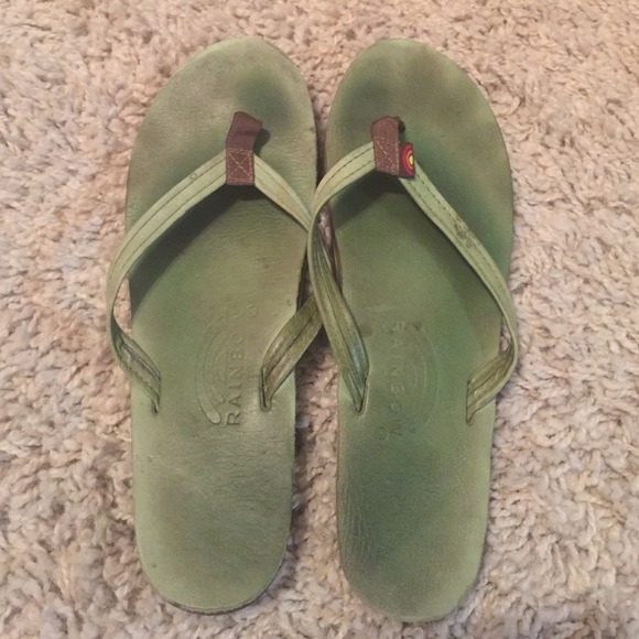 Rainbow flip flops. HOLD