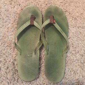 Rainbow flip flops. HOLD