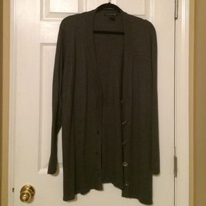Silk and cashmere grey cardigan