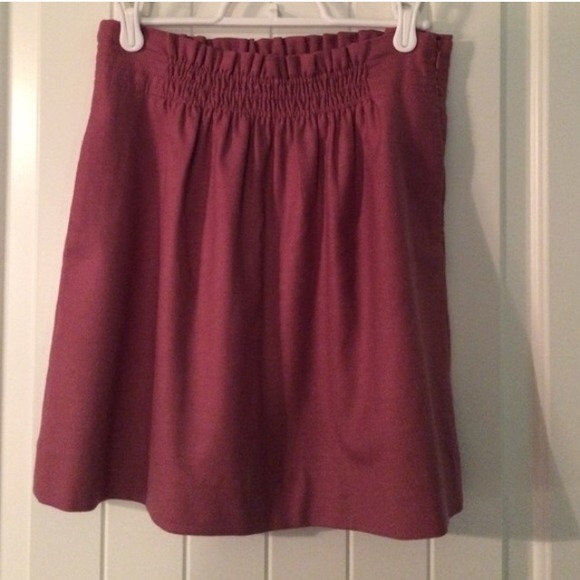 J. Crew light burgundy skirt, Size 6