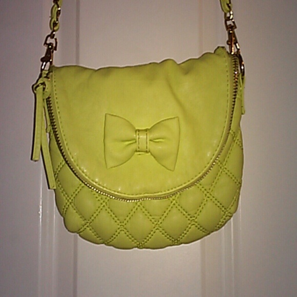 Neon quilted bag