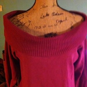 Osfa purple sweat shirt tunic or mini dress