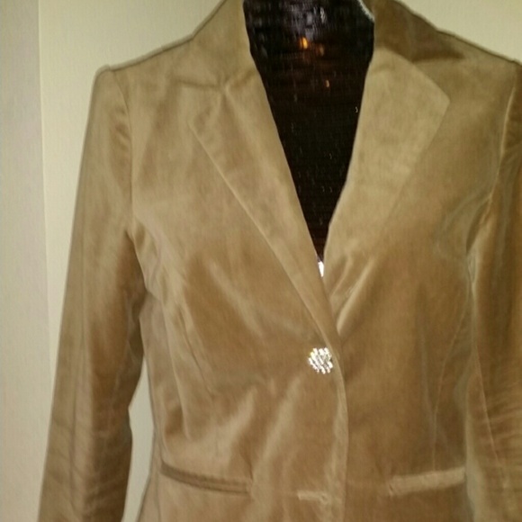 Velvet feel blazer