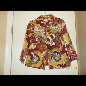 Ladies Chicos floral print blazer