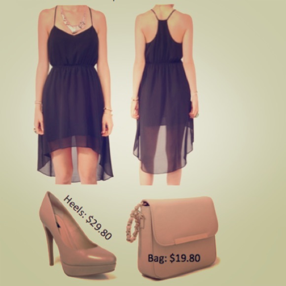 Forever 21 Dresses & Skirts - FINAL CHANCE Black hi low racer back dress