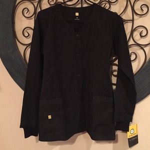 Fitted scrub coat XS NWT