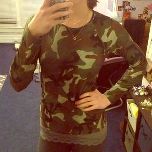 Camouflage athletic shirt