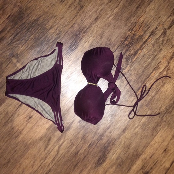 Deep purple bikini!