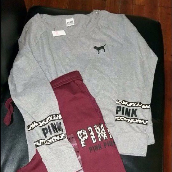 PINK Victoria's Secret Outerwear - MEDIUM SHIRT. MEDIUM PANTS.😍😍NEW😍😍