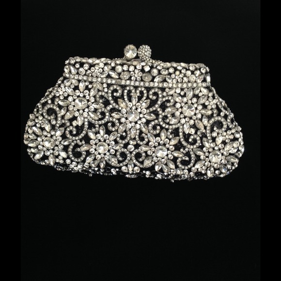 Crystal Evening Bag,Bridal,New! Exquisite! - Picture 1 of 3