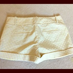 Ann Taylor yellow polka dot shorts