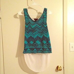 Crop top with long back