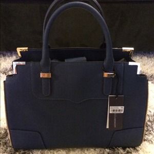 BNWT Rebecca Minkoff Amorous Satchel Navy