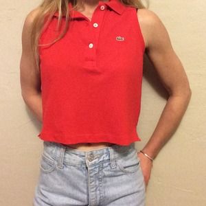 lacoste crop top
